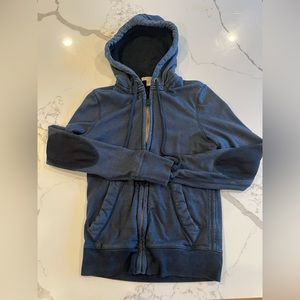 Burberry Men’s Navy Zip Up Hoody (S)